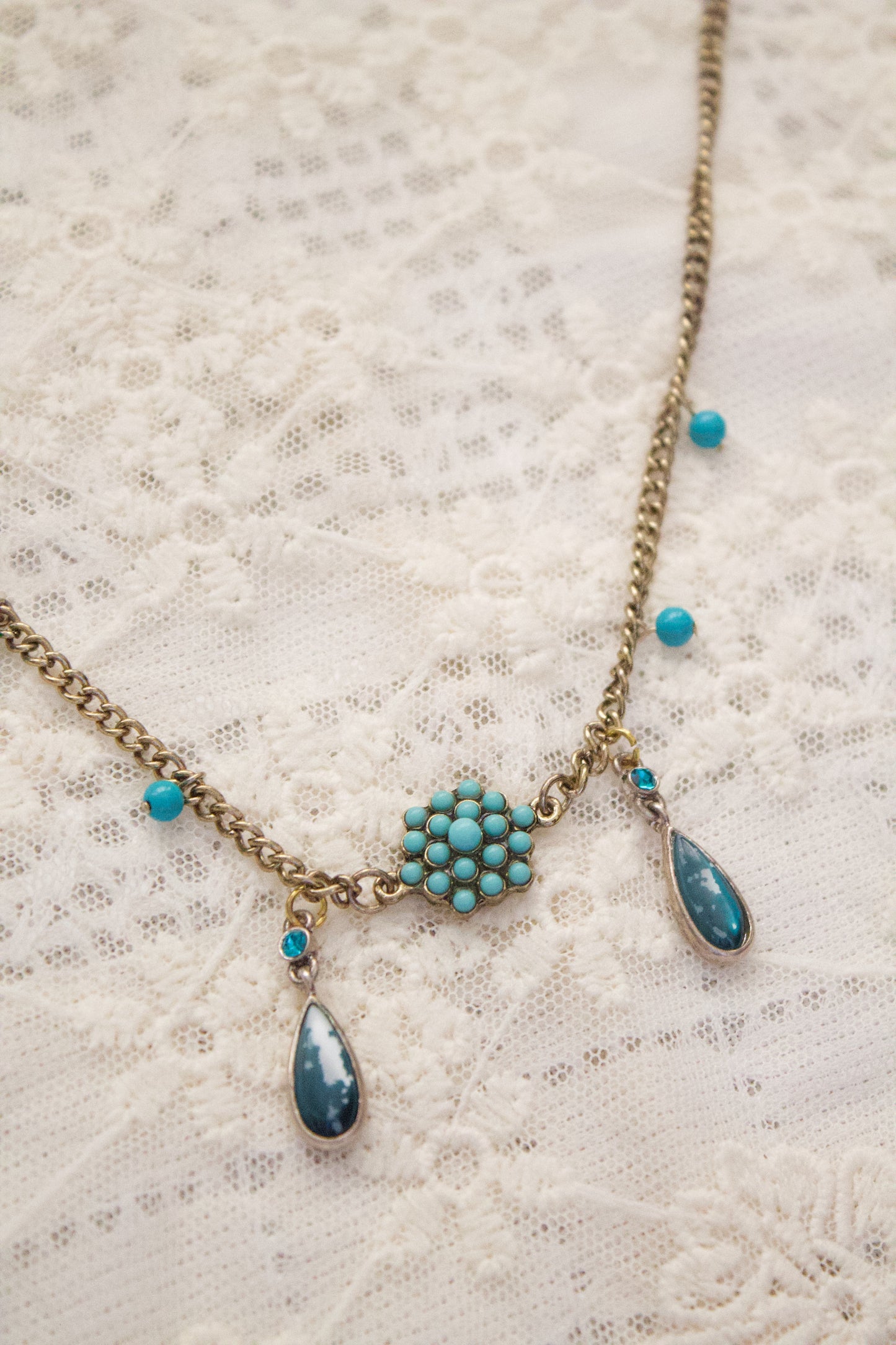 Azul Dorado Charm Necklace