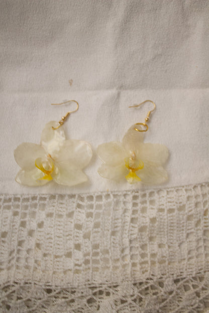 Blanca Sol Orquídea Earrings Pair Oro 3