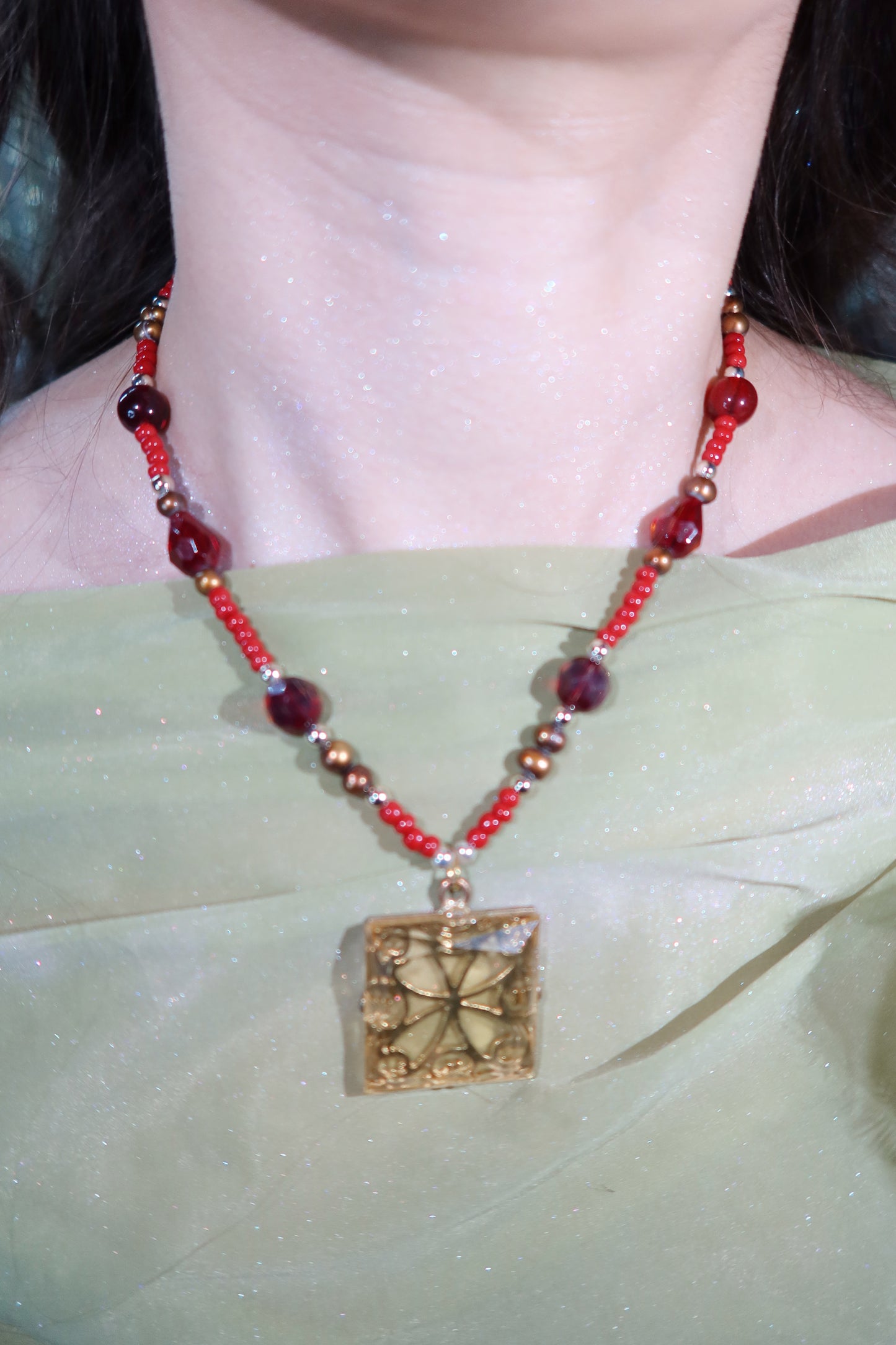 Cranberry Radiance Necklace