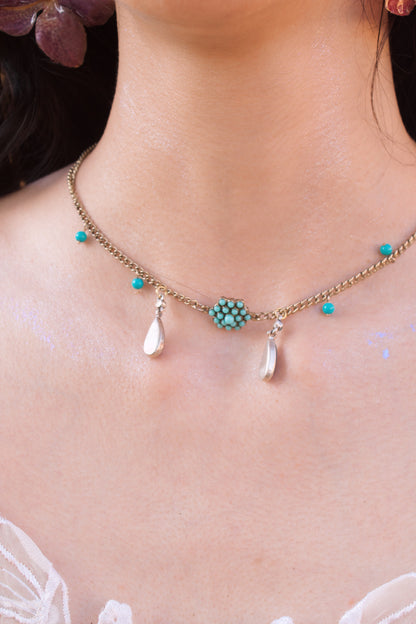 Azul Dorado Charm Necklace