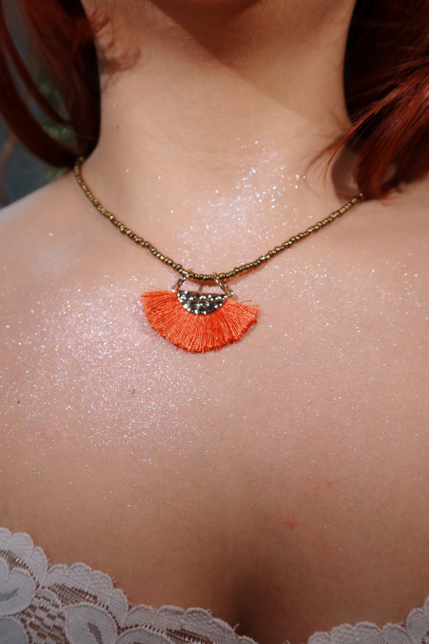 Citrus Breeze Tassel Necklace