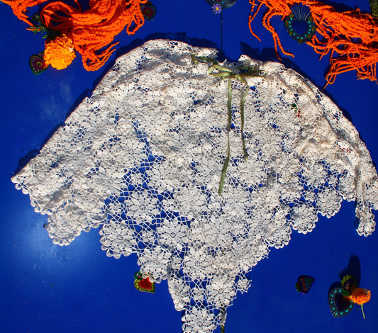 Woven Histories: The Upcycled Lace Poncho