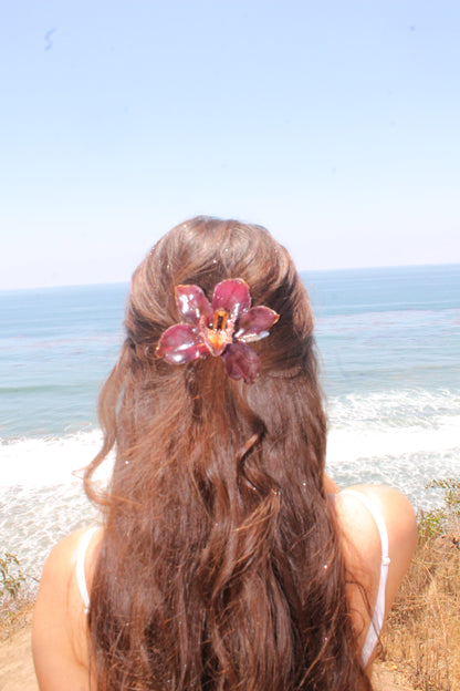 Arcelia Orchid Hair Clip