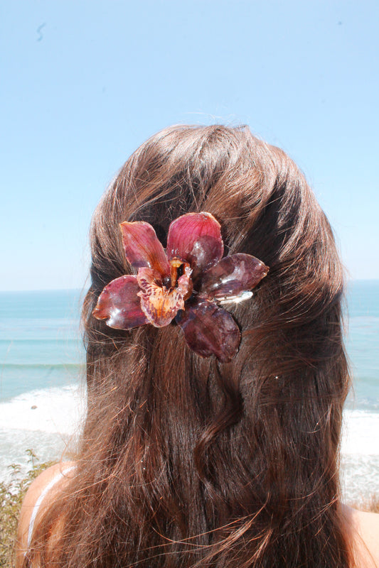 Arcelia Orchid Hair Clip