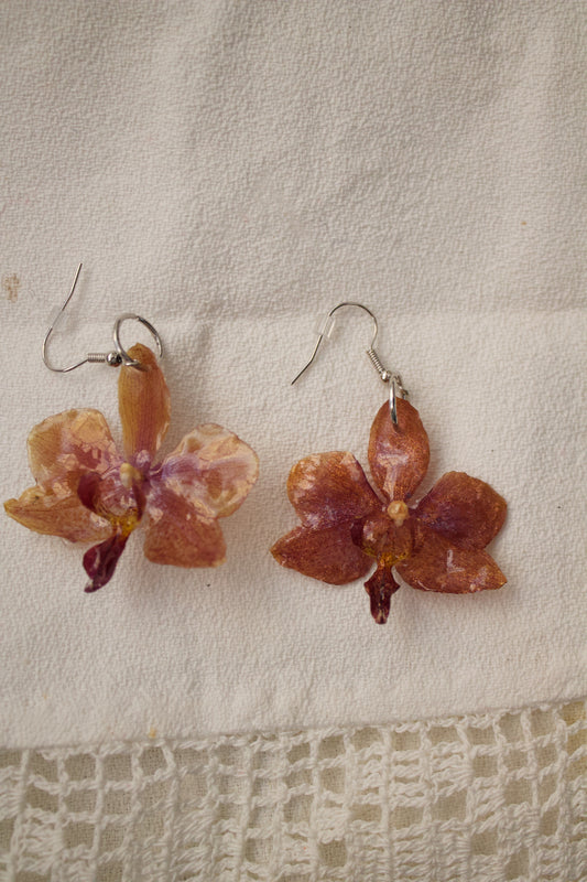 Perfect Plum Orquídea Earrings Pair Silver 2