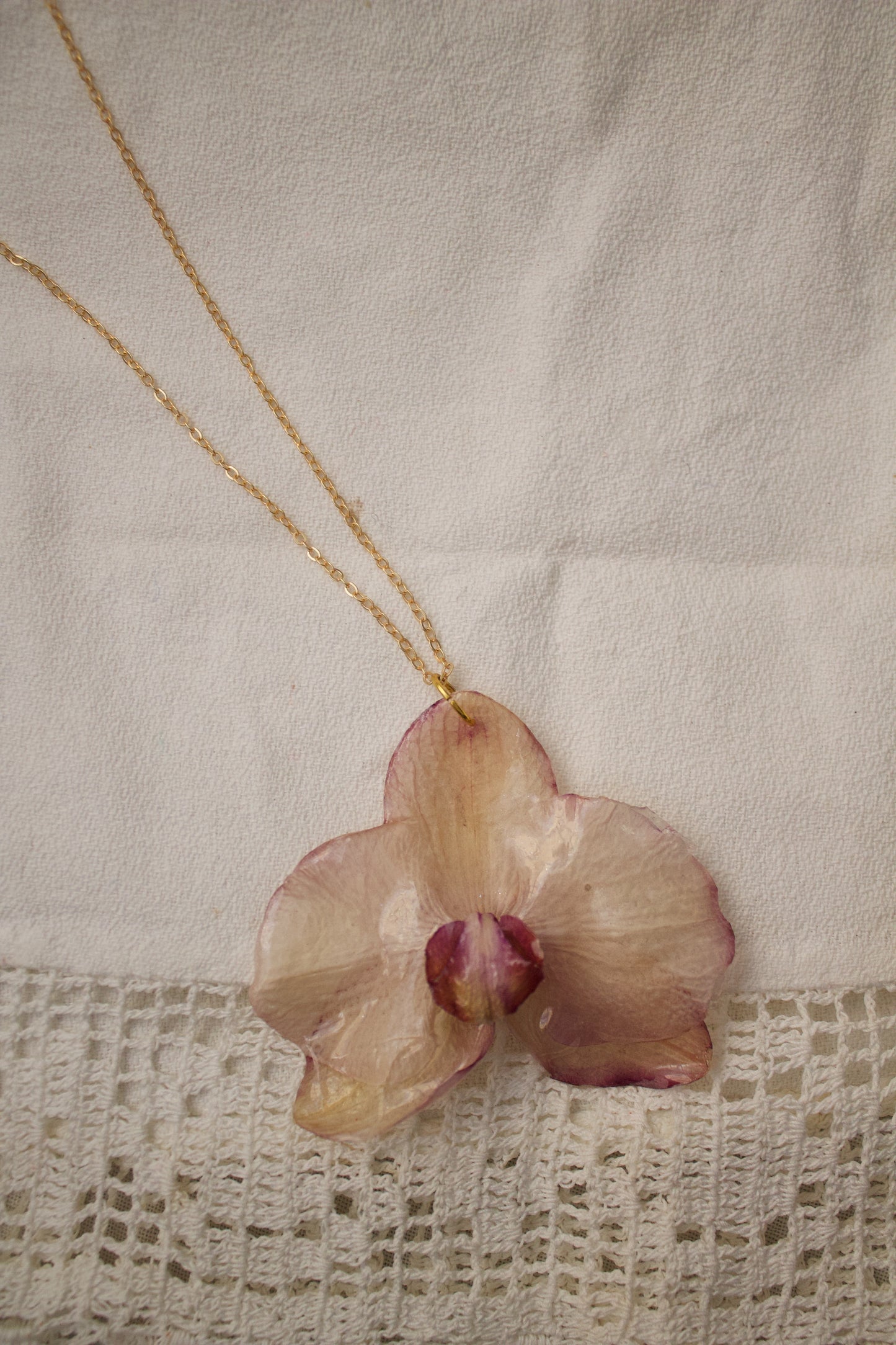 Amatista Orquídea Pendant Oro 1