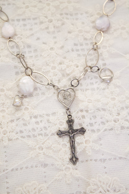 Cruz de Plata Choker