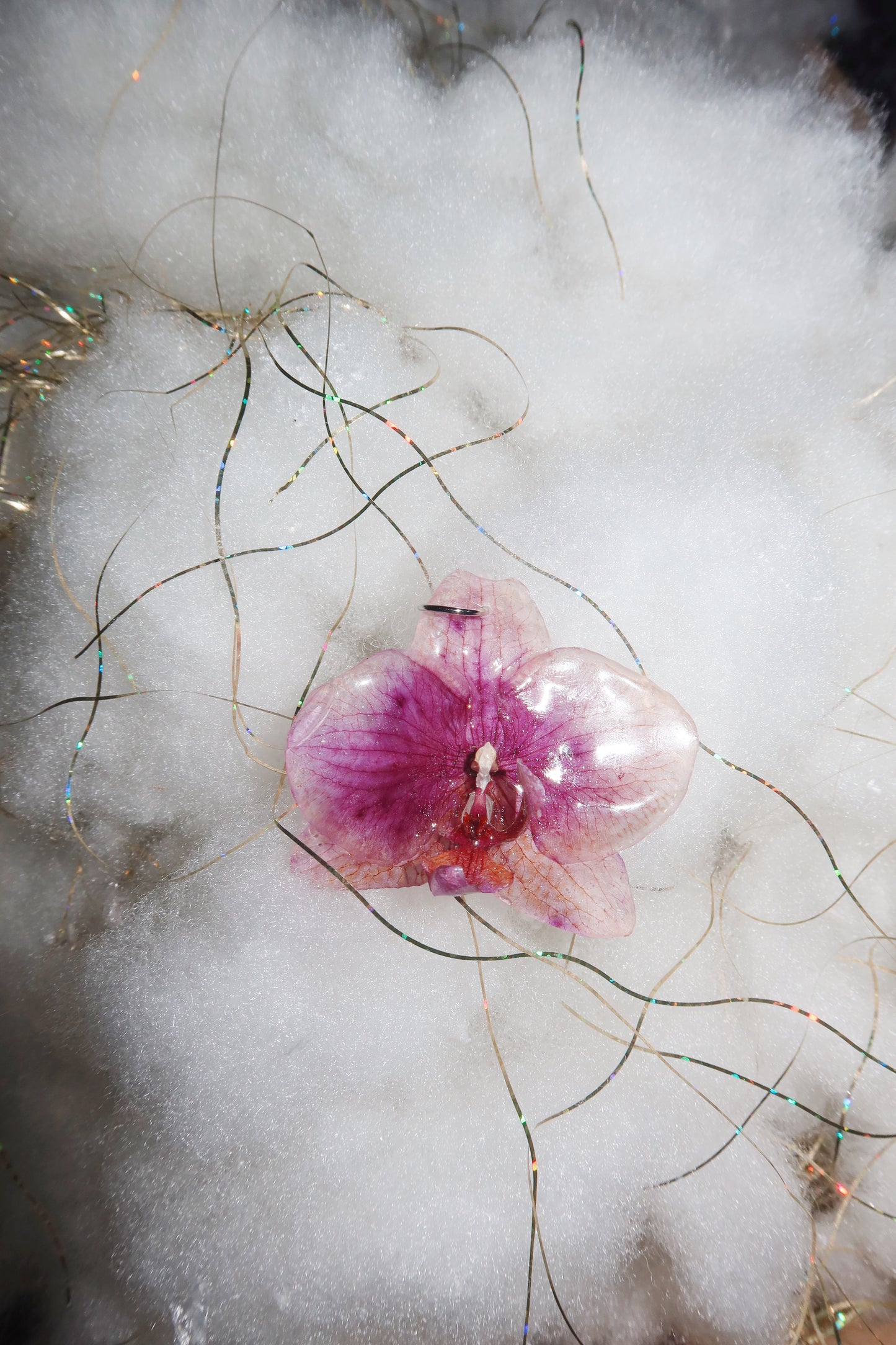 One of One Viola Orchid Pendant