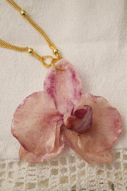 Amatista Orquídea Pendant Oro 2