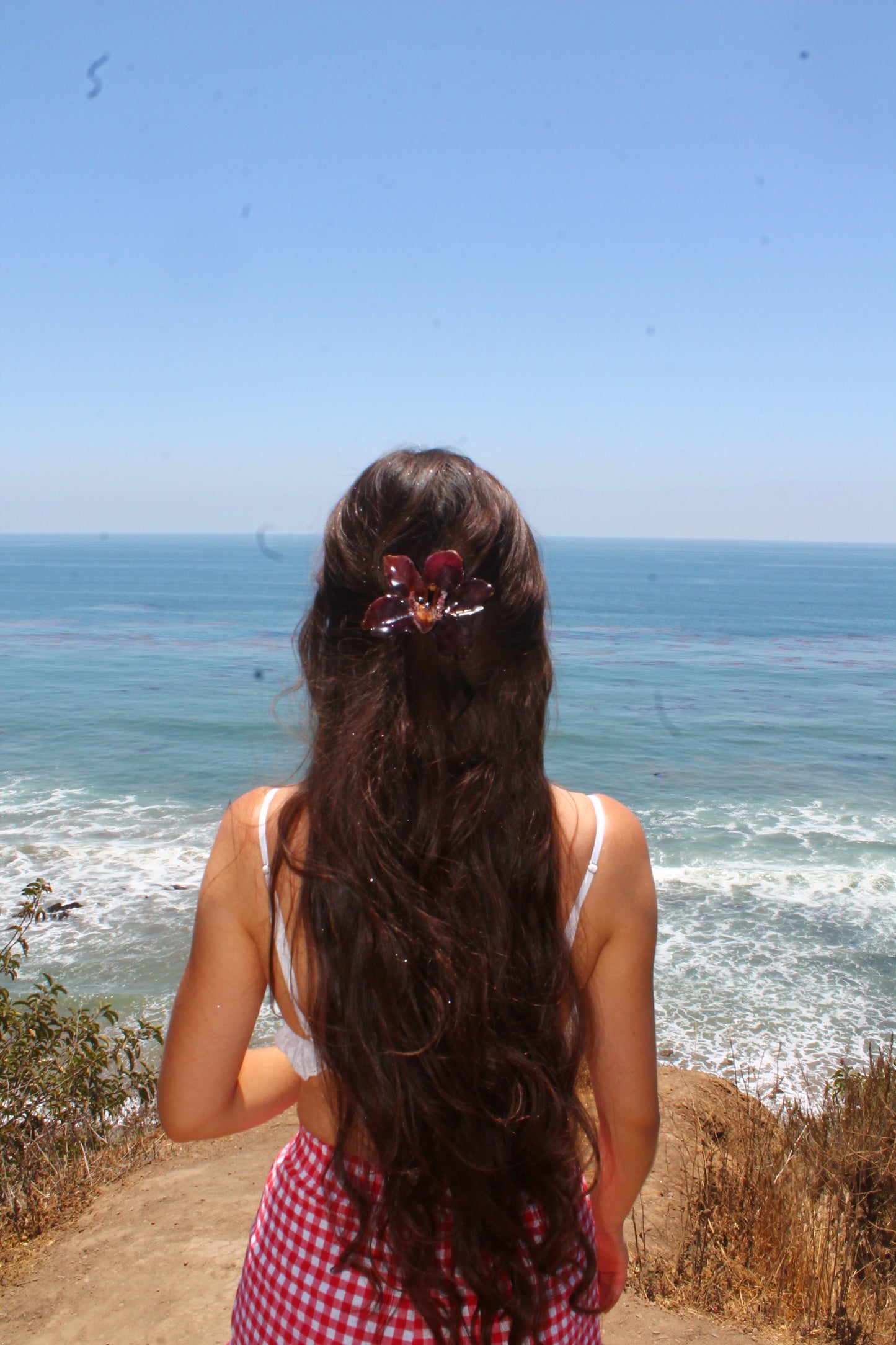 Arcelia Orchid Hair Clip