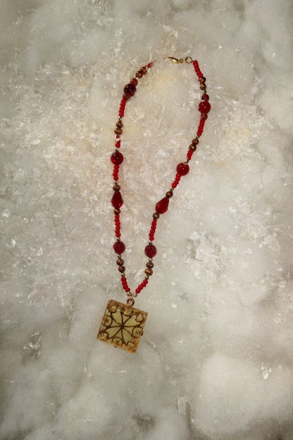 Cranberry Radiance Necklace