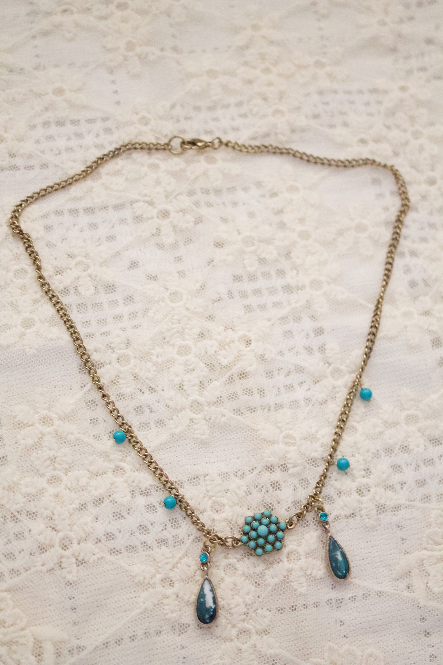 Azul Dorado Charm Necklace